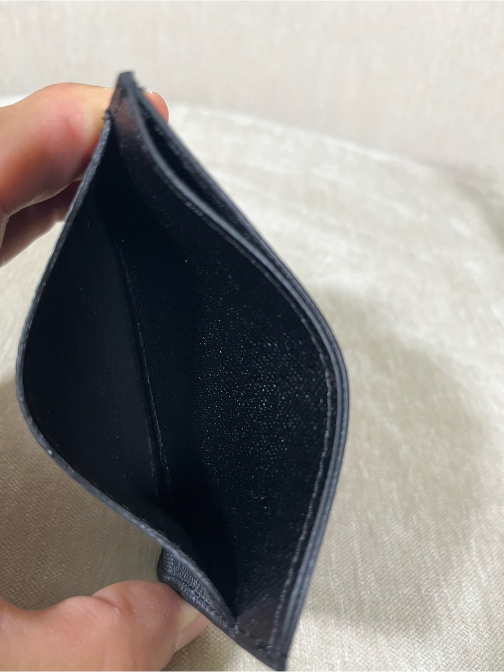Black Damier Graphite Card Holder - Picture 3 of 4